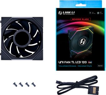 Вентилятор для корпуса Lian Li Uni Fan TL LCD 120 Reverse G99.12RTLLCD1B.00 - 1/1