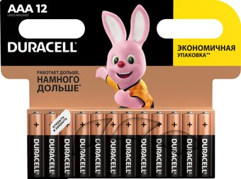 Батарейка DURACELL AAA 12 шт. - 1/1