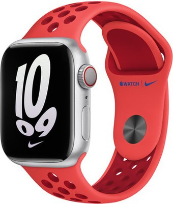 Ремешок Apple Nike Sport Band MPGW3 (41 мм, ярко-малиновый/красный, размер R) - 1/1