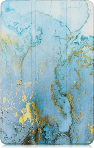 Чехол для планшета JFK Smart Case для Samsung Galaxy Tab A8 10.5 2021 (серо-золотой мрамор) - 1/1