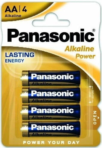 Батарейка Panasonic Alkaline Power AA 4 шт LR6/4BL - 1/1