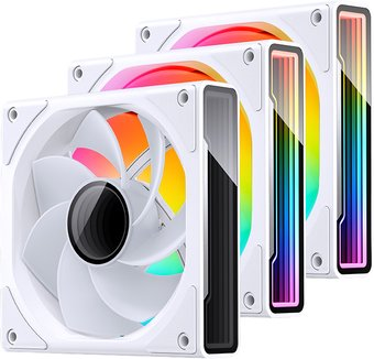 Комплект вентиляторов для корпуса Jonsbo ZK-120 Reversed (белый, 3 шт.) - 1/1