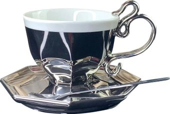Чашка с блюдцем Lenardi 106-221 (с ложкой) - 1/1
