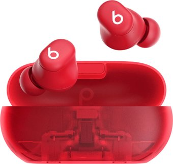 Наушники Beats Solo Buds (прозрачный красный) - 1/1
