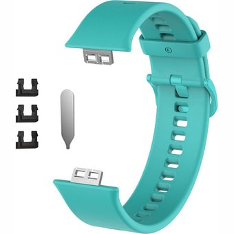 Ремешок Rumi силиконовый для Huawei Watch FIT, Watch FIT Elegant (бирюзовый) - 1/1