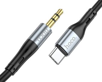 Кабель Hoco UPA22 USB Type-C - 3.5 jack (1 м, черный) - 1/1