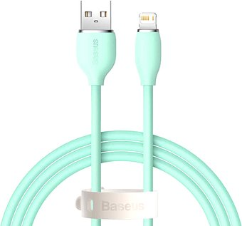 Кабель Baseus Jelly Liquid Silica Gel Fast Charging Data Cable USB Type-A - Lightning CAGD000006 (1.2 м, зеленый) - 1/1