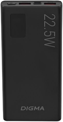 Внешний аккумулятор Digma DGPF10A 10000mAh (черный) - 1/1