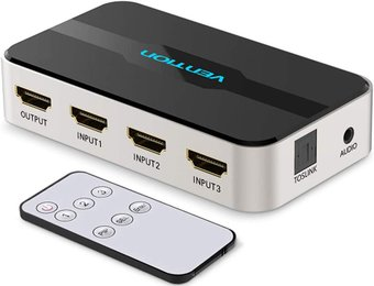 Переключатель Vention AFJH0 HDMI - 3xHDMI + 3.5 Jack - 1/1
