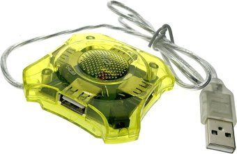 USB-хаб  Espada Eh420 (желтый) - 1/1