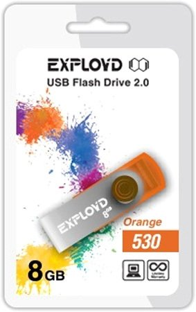 USB Flash Exployd 530 8GB (оранжевый) - 1/1