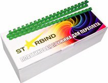 Пластиковая пружина для переплета Starbind A4 12 мм 100 шт (зеленый) - 1/1