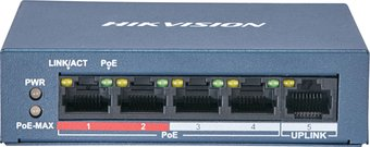 Неуправляемый коммутатор Hikvision DS-3E0105P-E/M(B) - 1/1