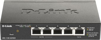 Управляемый коммутатор 2-го уровня D-Link DGS-1100-05PDV2/A1A - 1/1