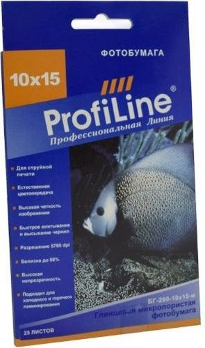 Фотобумага ProfiLine PL-GP-260-10X15-M-25 - 1/1