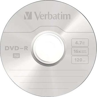 DVD-R диск Verbatim 4.7Gb 16x 43791_1 (1 шт.) - 1/1
