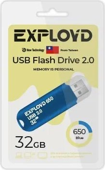 USB Flash Exployd 650 32GB (синий) - 1/1