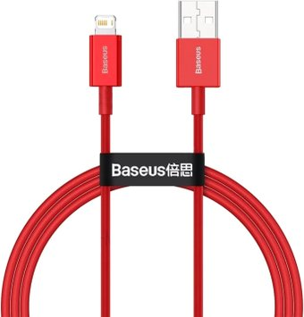 Кабель Baseus Superior USB Type-A - Lightning (1 м, красный) - 1/1