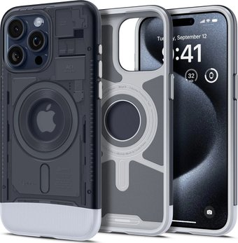 Чехол для телефона Spigen Classic C1 (MagFit) для iPhone 15 Pro Max ACS06607 (серый) - 1/1