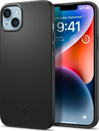 Чехол для телефона Spigen Thin Fit для iPhone 14 Plus ACS04773 (черный) - 1/1