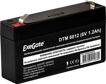 Аккумулятор для ИБП ExeGate DTM 6012 (6В, 1.2 А·ч) - 1/1