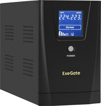 Источник бесперебойного питания ExeGate SpecialPro Smart LLB-2000.LCD.AVR.4C13.RJ.USB EX292631RUS - 1/1