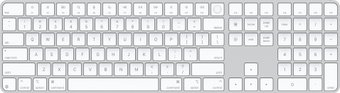 Клавиатура Apple Magic Keyboard USB-C MXK73ZA/A (с Touch ID и цифровой панелью, с белыми клавишами, раскладка US English) - 1/1