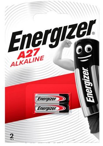 Батарейка Energizer Alkaline A27 E301536400 2шт - 1/1