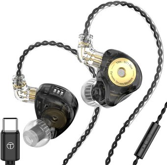 Наушники TRN MT1 Max USB Type-C (черный, с микрофоном) - 1/1