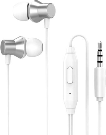 Наушники Lenovo HF130 (серебристый/белый) - 1/1