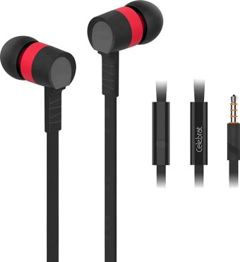 Наушники Celebrat D2 (черный/красный) - 1/1