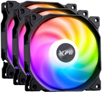 Комплект вентиляторов для корпуса ADATA XPG Vento 120x3 ARGB PWM (черный) - 1/1