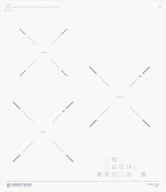 Варочная панель Meferi MIH453WH Power - 1/1