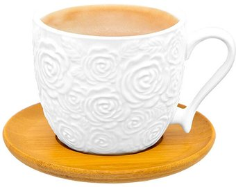 Чашка с блюдцем Elan Gallery Розы 540435 - 1/1