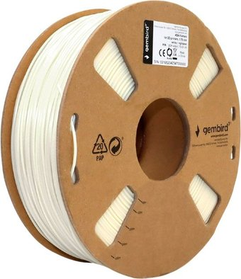 Пластик Gembird 3DP-ASA1.75-01-W (1.75мм, 1кг, белый) - 1/1