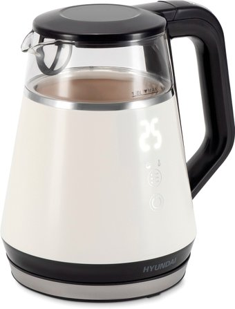 Электрический чайник Hyundai HYK-G3013 (белый/черный) - 1/1