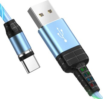 Кабель Hoco U90 Type-C (синий) - 1/1