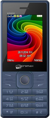 Кнопочный телефон Micromax X2400 Blue - 1/1