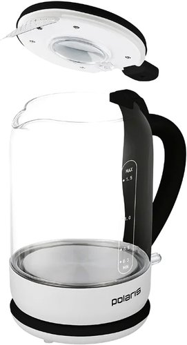 Электрический чайник Polaris PWK 1759CGL (черный/белый) - 1/1