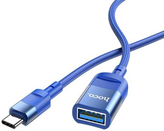 Кабель Hoco U107 USB Type-A - USB Type-C (1.2 м, синий) - 1/1