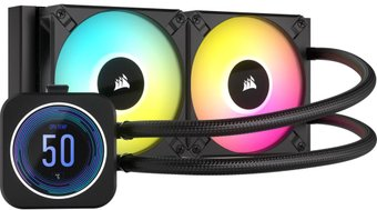 Система жидкостного охлаждения для процессора Corsair iCUE H100i Elite LCD XT CW-9060074-WW - 1/1