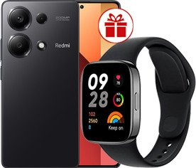 Смартфон Xiaomi Redmi Note 13 Pro 4G 12GB/512GB с NFC международная версия (полуночный черный) и Redmi Watch 3 Active (черный) по акции - 1/1