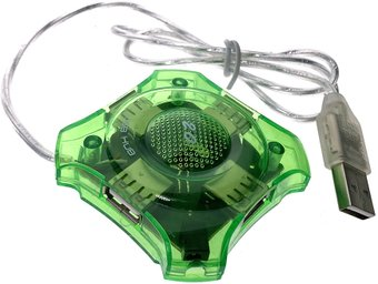 USB-хаб  Espada Eh420 (зеленый) - 1/1
