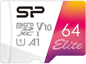 Карта памяти Silicon-Power Elite microSDXC SP064GBSTXBV1V20SP 64GB - 1/1