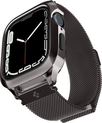 Ремешок Spigen Metal Fit Pro для Apple Watch (45/44 мм) (темно-серый) - 1/1