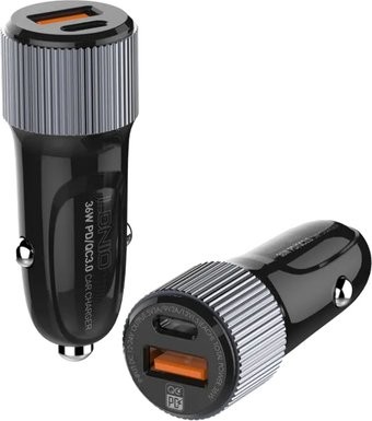 Автомобильное зарядное LDNIO C510Q (с кабелем USB Type-C) - 1/1