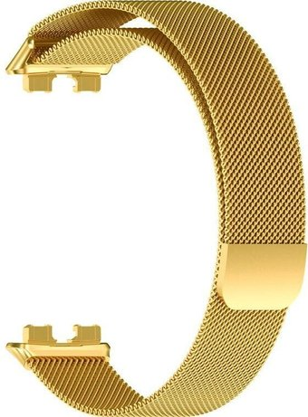 Браслет Rumi Milanese loop металлический для Huawei Band 8/9 (золотистый) - 1/1