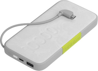 Внешний аккумулятор InfinityLab InstantGo Built-in USB-C 10000mAh (белый) - 1/1