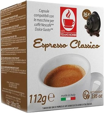 Кофе в капсулах Tiziano Bonini Espresso Classico Dolce Gusto 16 шт - 1/1