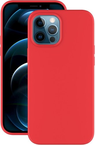 Чехол для телефона Deppa Soft Silicone для Apple iPhone 12 Pro Max (красный) - 1/1